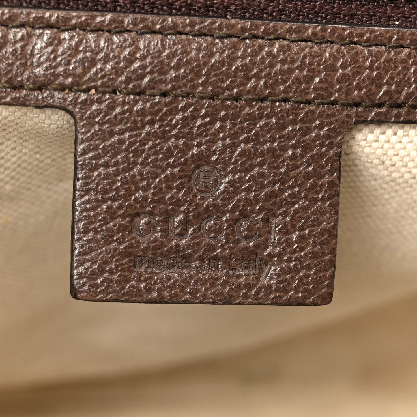 GG Supreme Monogram Web Small Ophidia Half Moon Hobo Brown