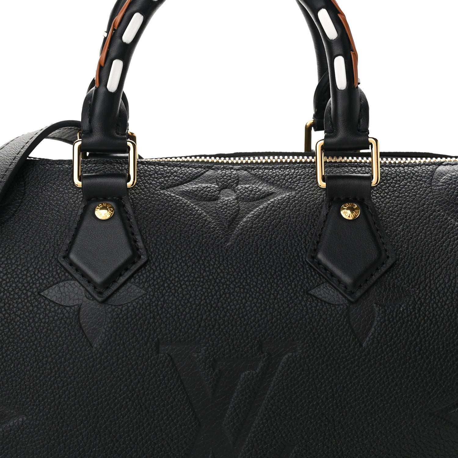 Louis Vuitton Empreinte Monogram Giant Wild At Heart Speedy Bandouliere 25 Black 7 of 10