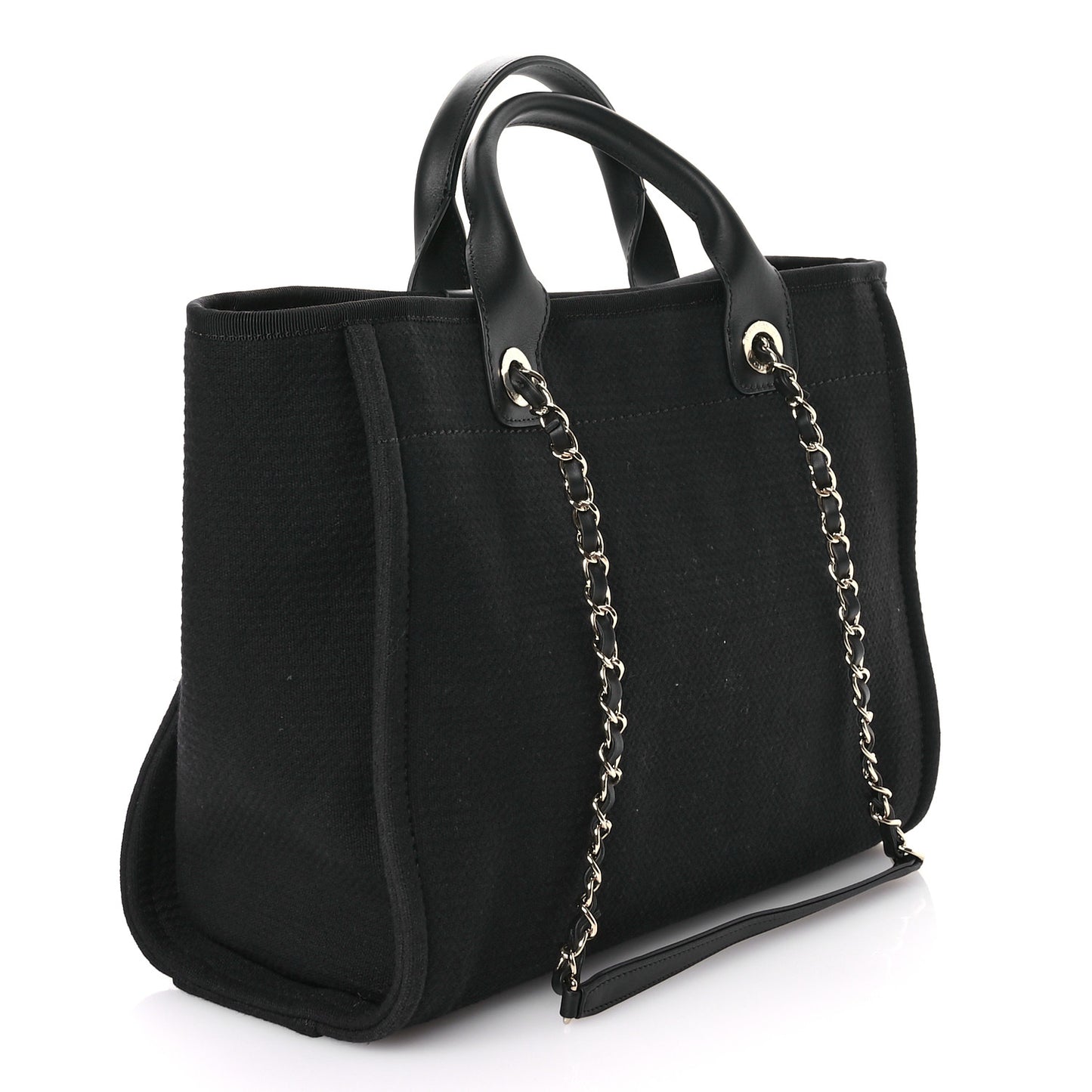 Mixed Fibers Small Deauville Tote Black