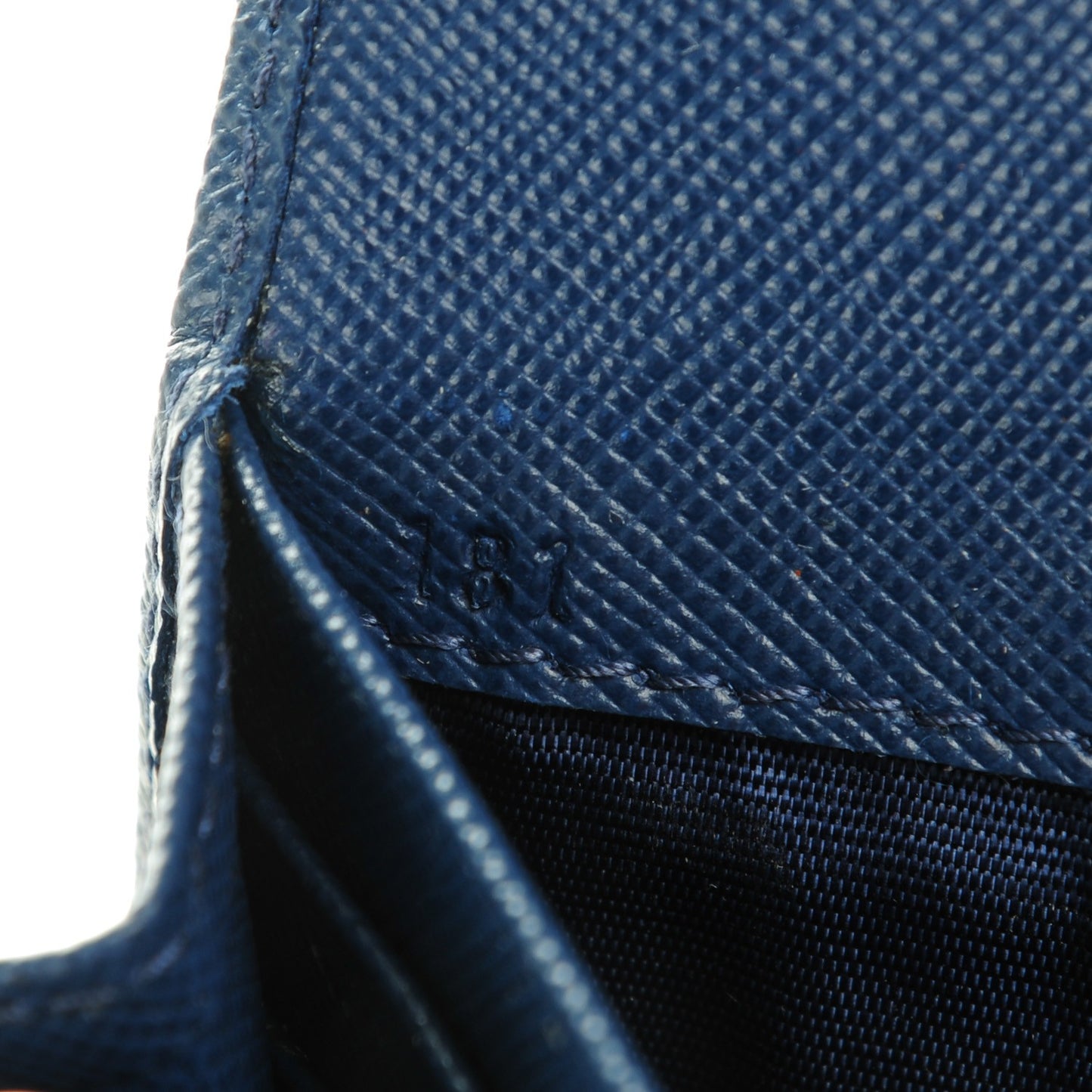 Saffiano Metal Continental Flap Wallet Bleuette