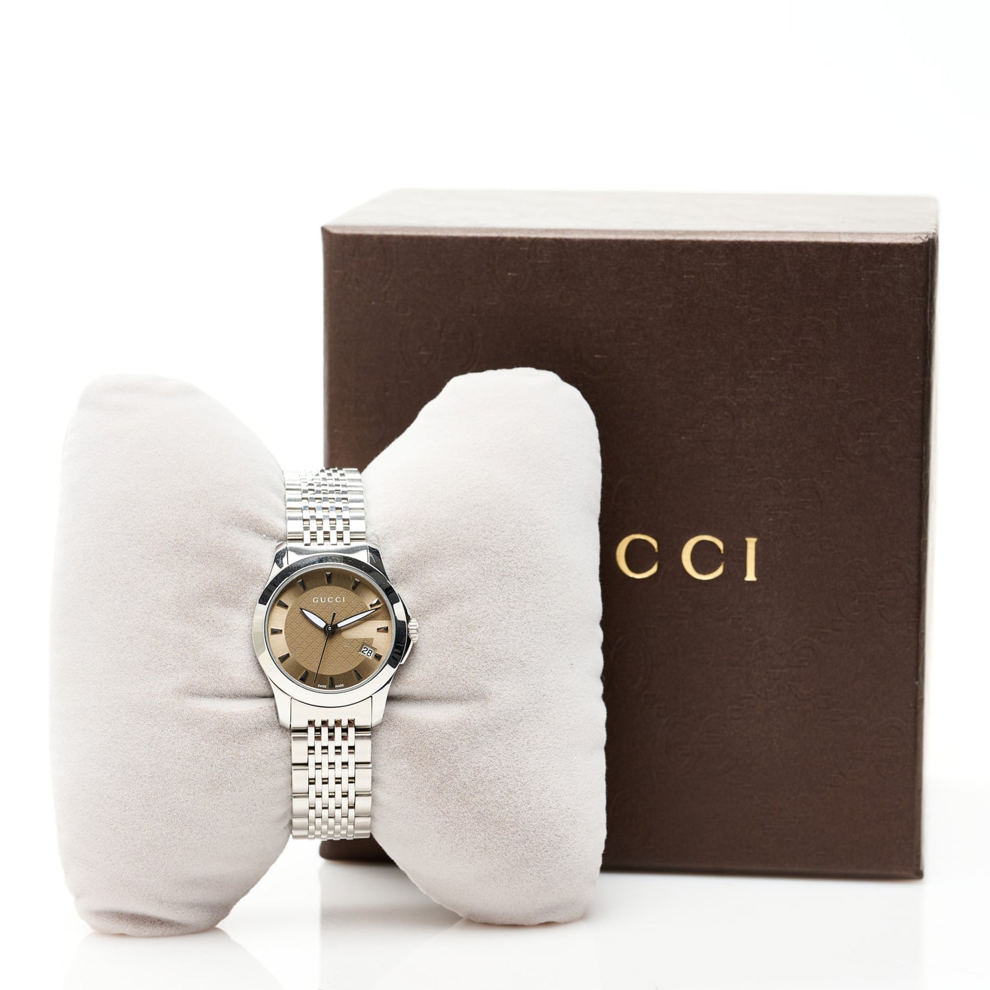 Stainless Steel 27mm G-Timeless Quartz Watch Brown