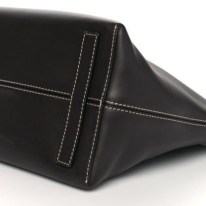Burberry Calfskin Medium Society Top Handle Tote Dark Brown 10 of 12