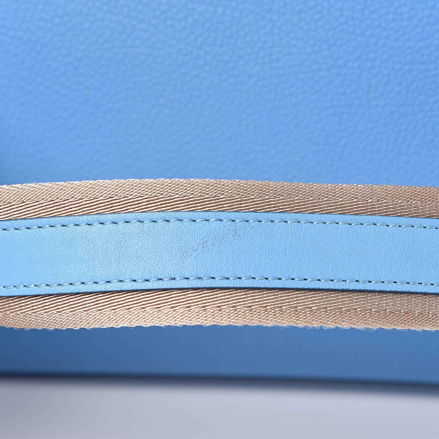 MCM Grained Calfskin Large Milla Tote Tile Blue 9 of 14