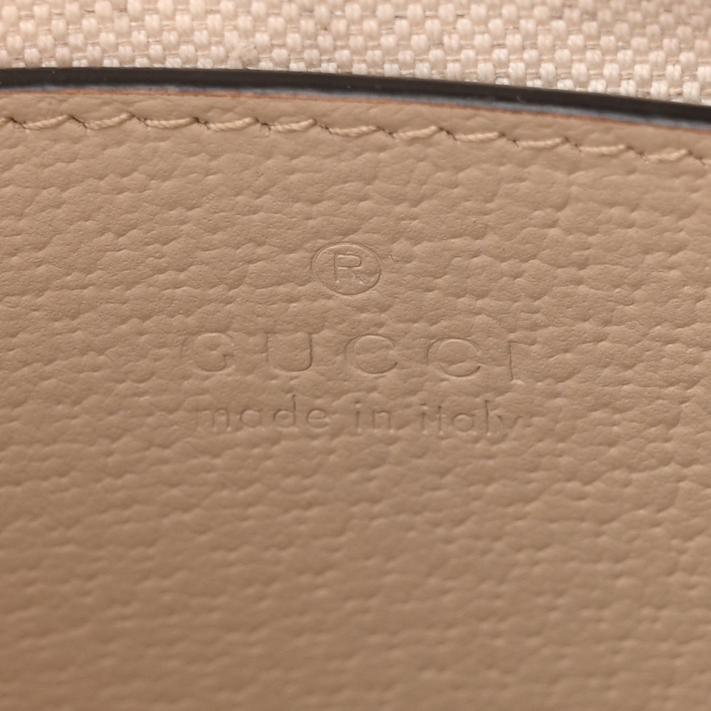 GG Supreme Monogram Textured Dollar Calfskin Web Small Ophidia GG Handbag Beige Mystic White Oatmeal