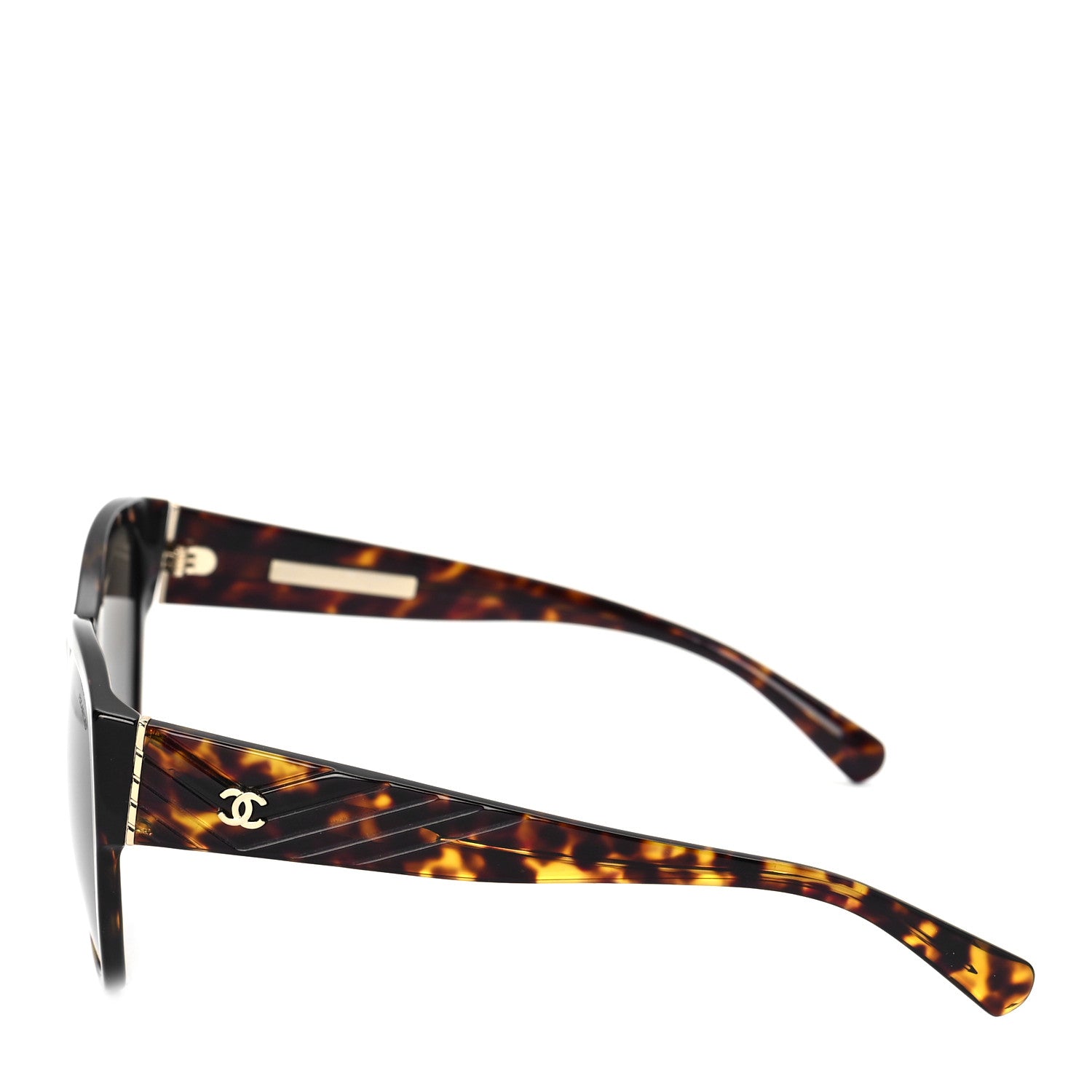 Chanel Acetate Polarized Butterfly CC Sunglasses 5412-A Tortoise 3 of 7