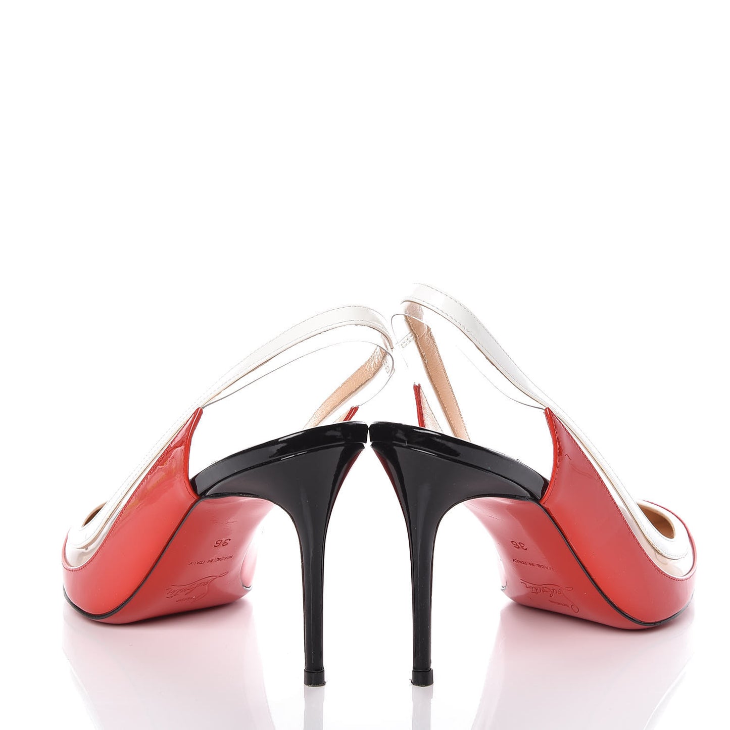 Patent PVC Paulina 100 Pumps 36 Carazon