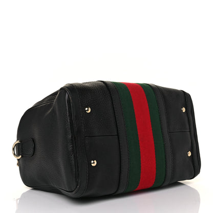 Gucci Calfskin Vintage Web Medium Boston Black 4 of 14