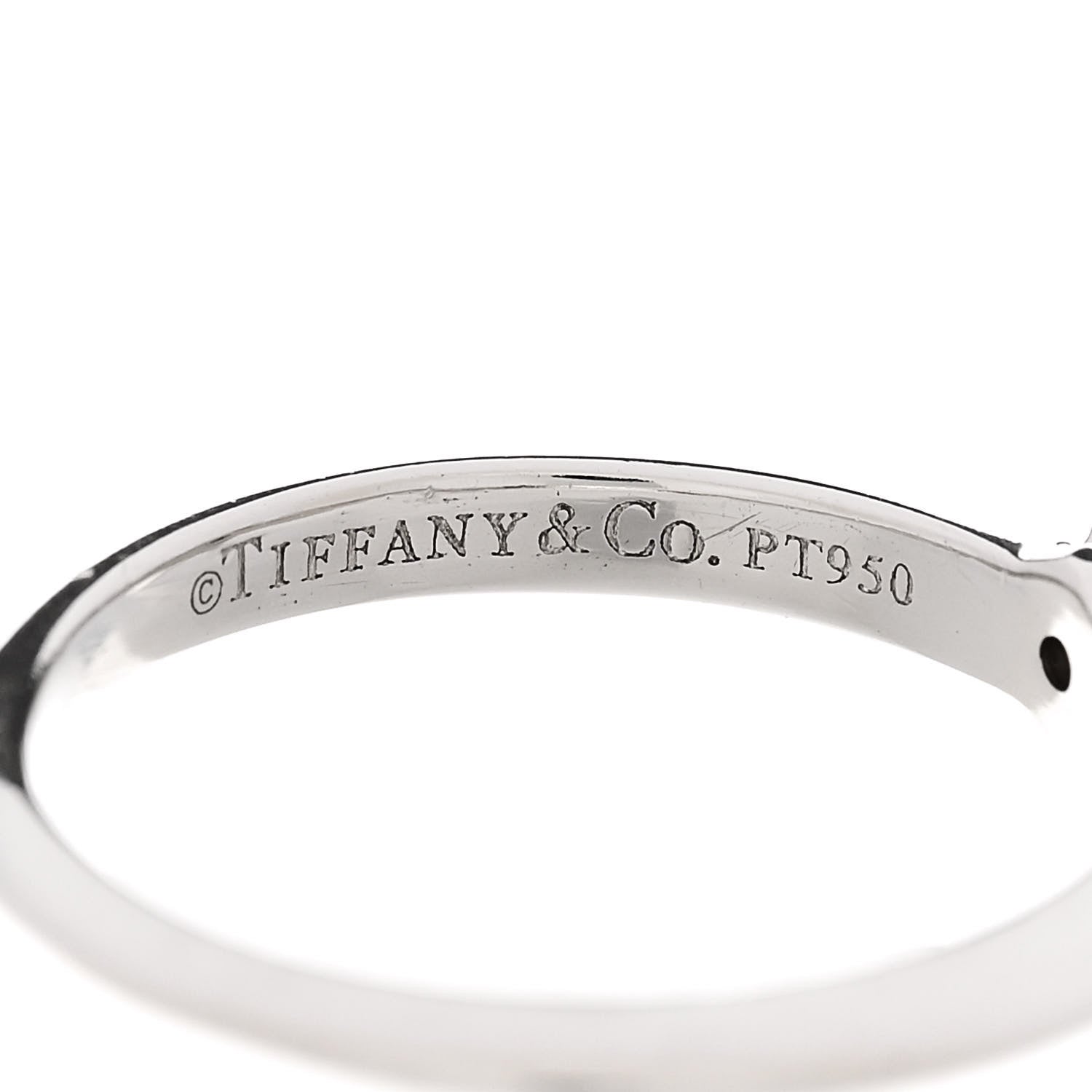 Tiffany Platinum Diamond 1.37ct Princess Solitaire Engagement Ring 53 6.25 5 of 7