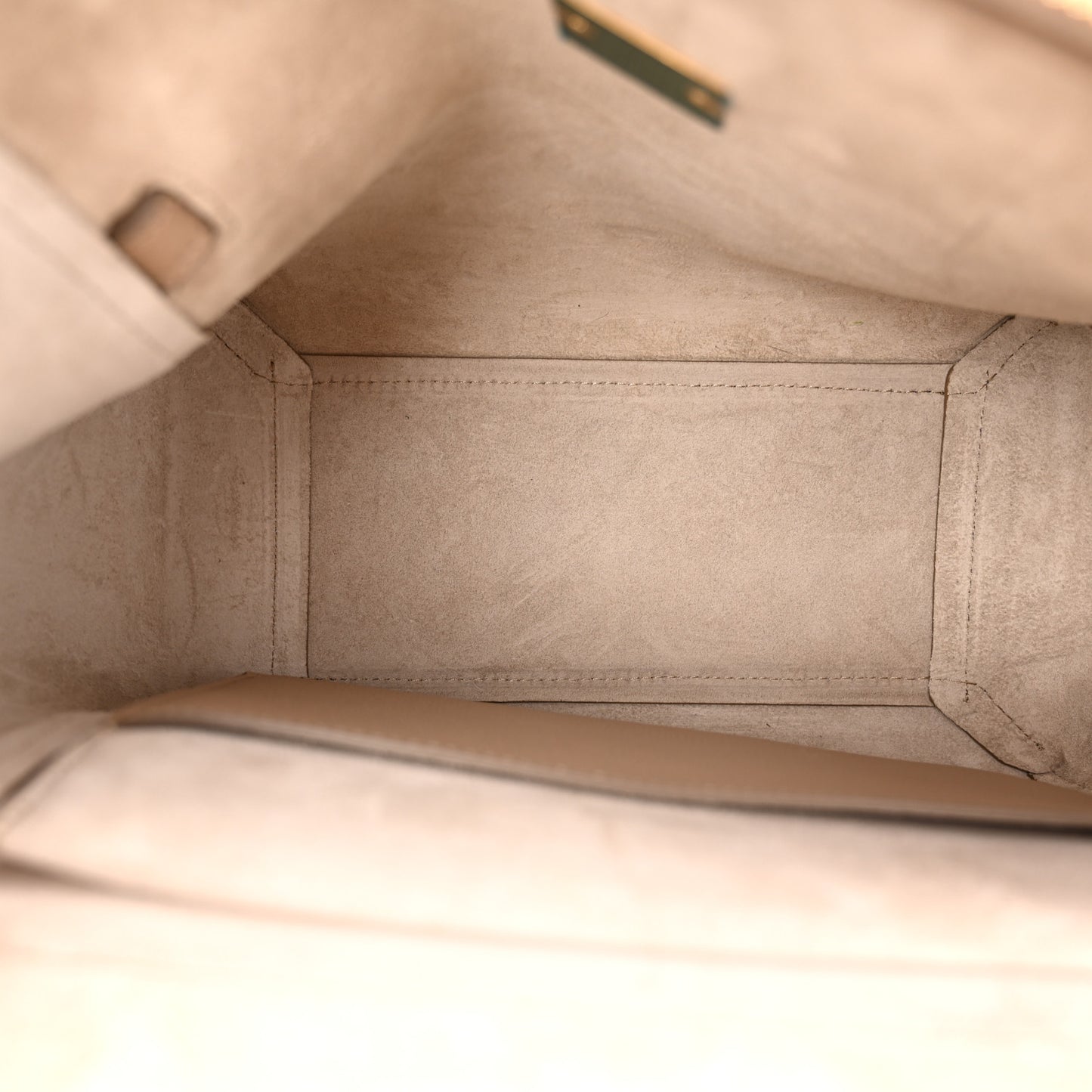 Grained Calfskin Micro Belt Bag Light Taupe