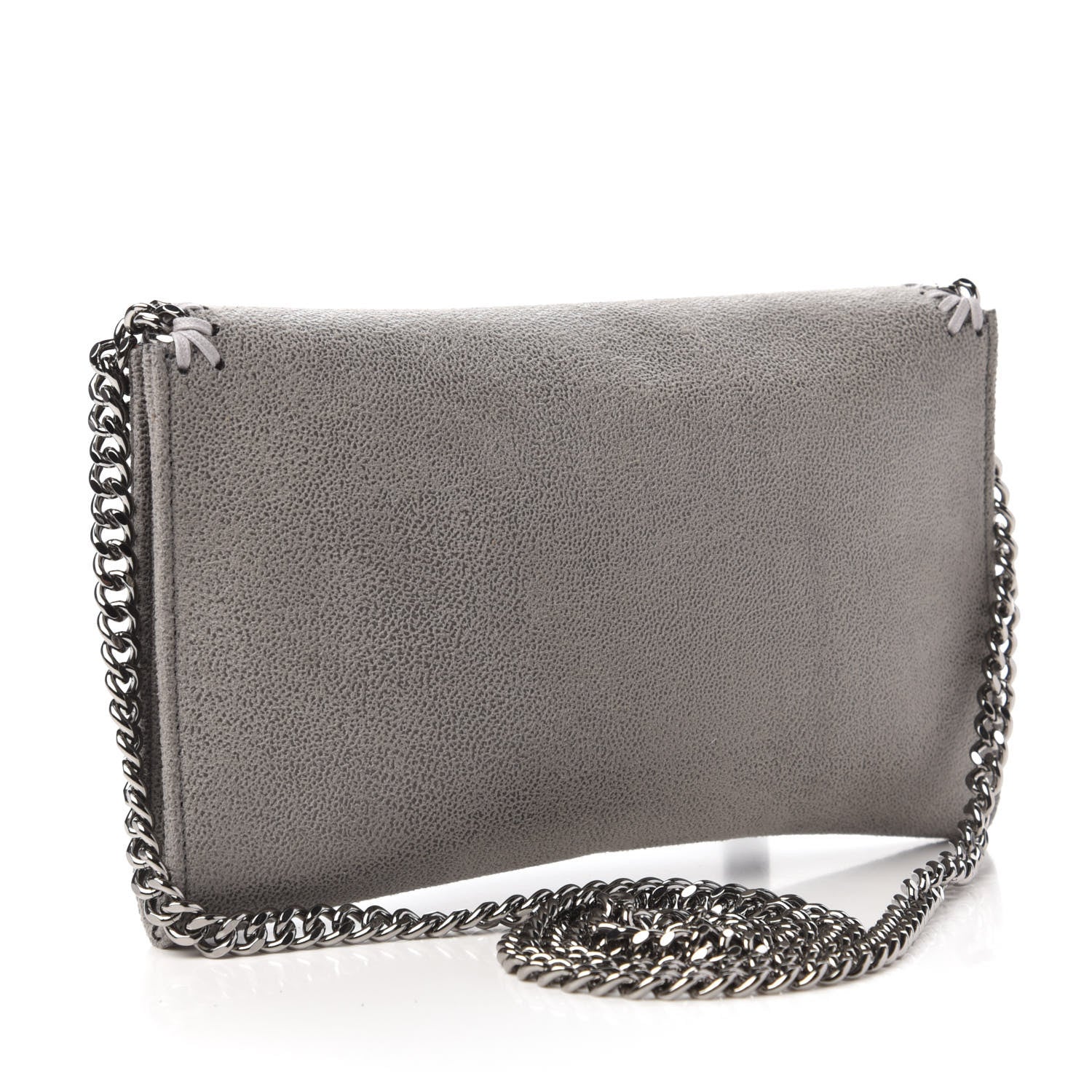 Stella McCartney Shaggy Deer Mini Falabella Crossbody Bag Grey 3 of 9