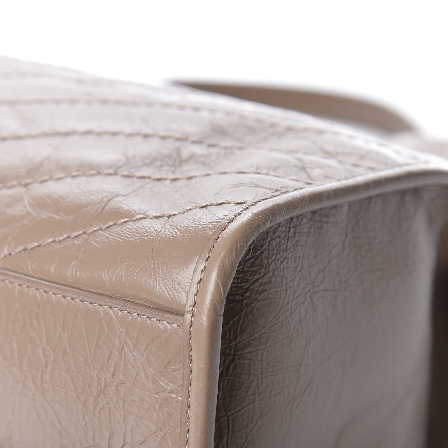 Crinkled Calfskin Matelasse Monogram Niki Shoulder Bag Light Taupe
