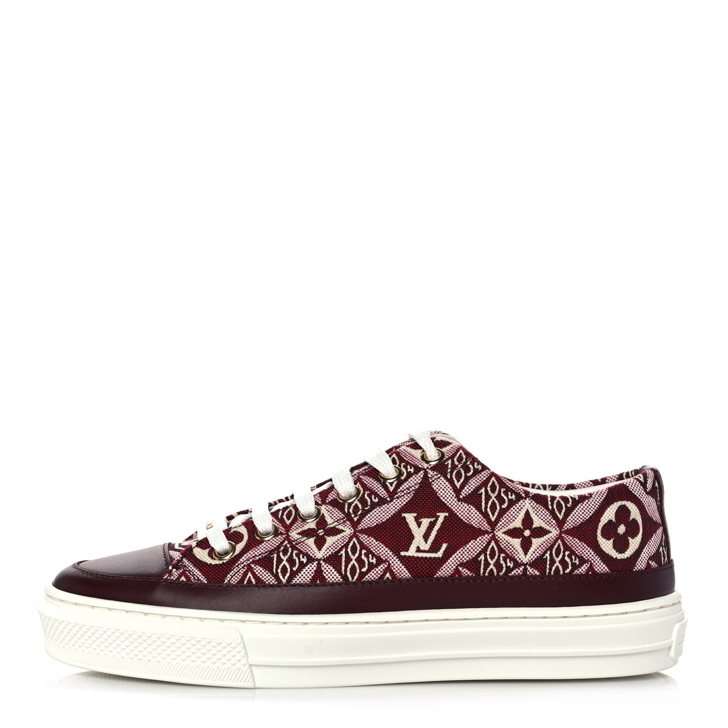 Louis Vuitton Jacquard Since 1854 Stellar Sneakers 35.5 Bordeaux 1 of 8