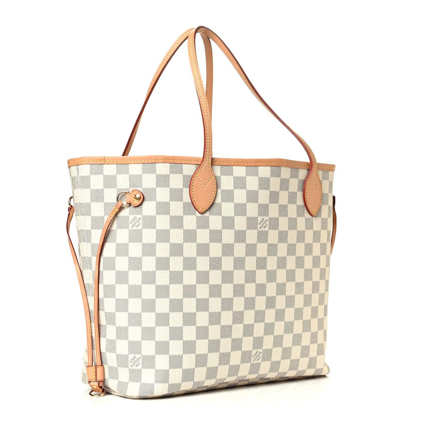 Damier Azur Neo Neverfull MM Rose Ballerine