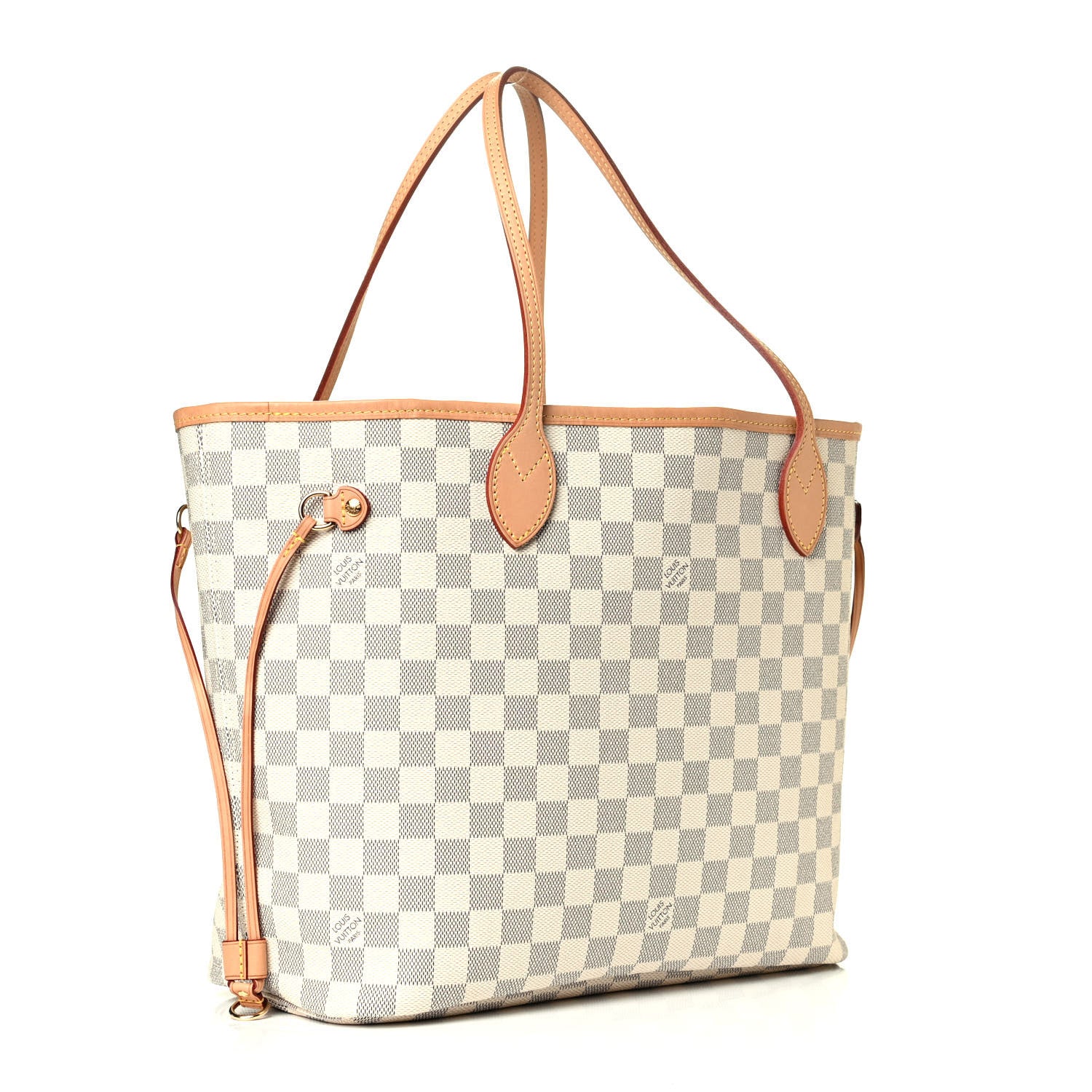Louis Vuitton Damier Azur Neo Neverfull MM Rose Ballerine 2 of 5