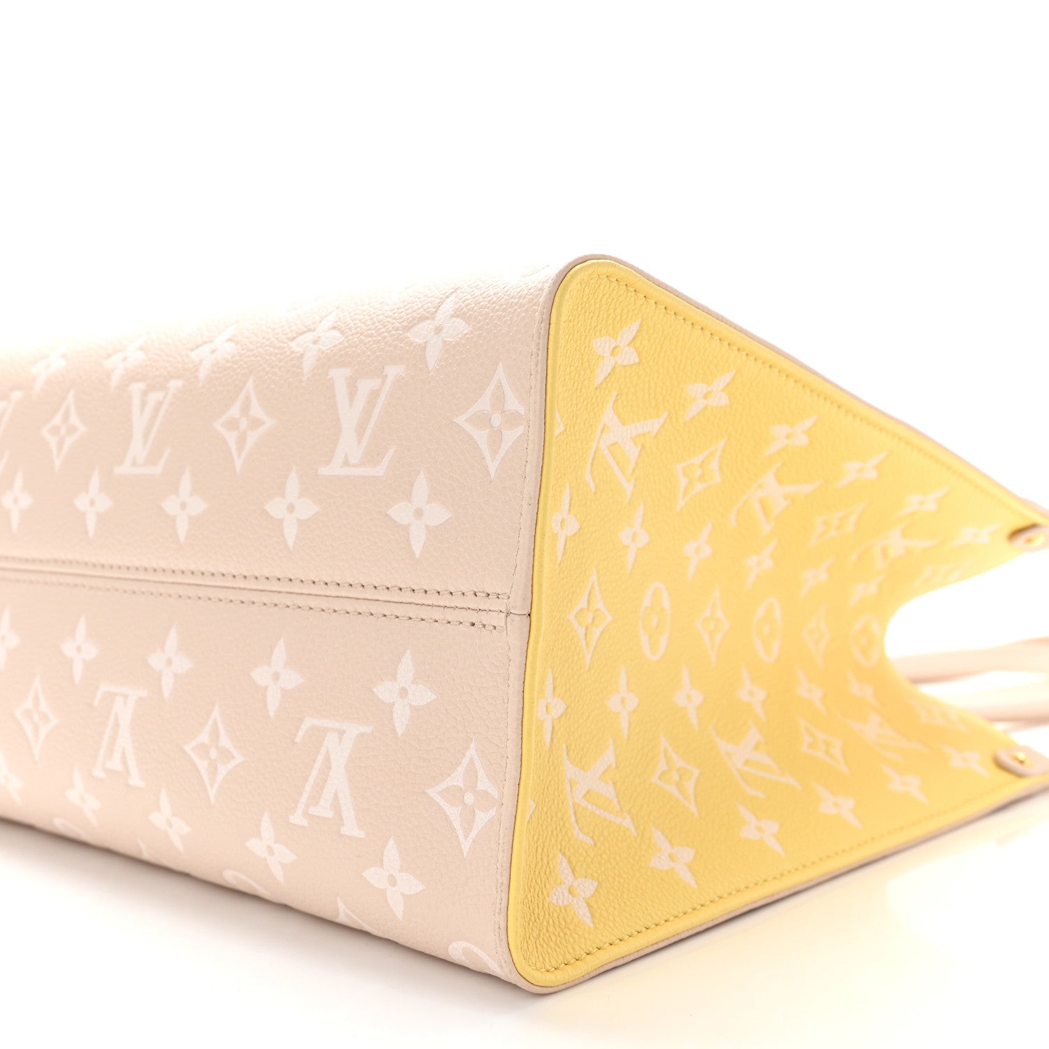 Louis Vuitton Empreinte Monogram Spring In The City Onthego MM Beige Pink Yellow 9 of 9