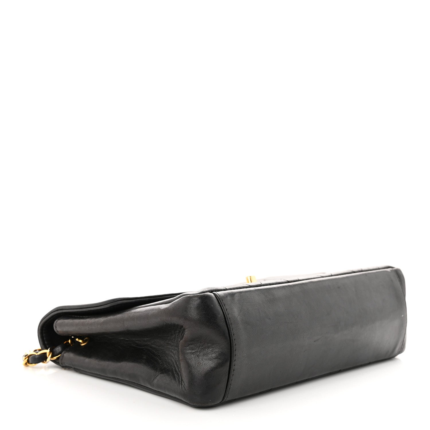 Chanel Lambskin Quilted Medium Single Flap Black 4 of 14