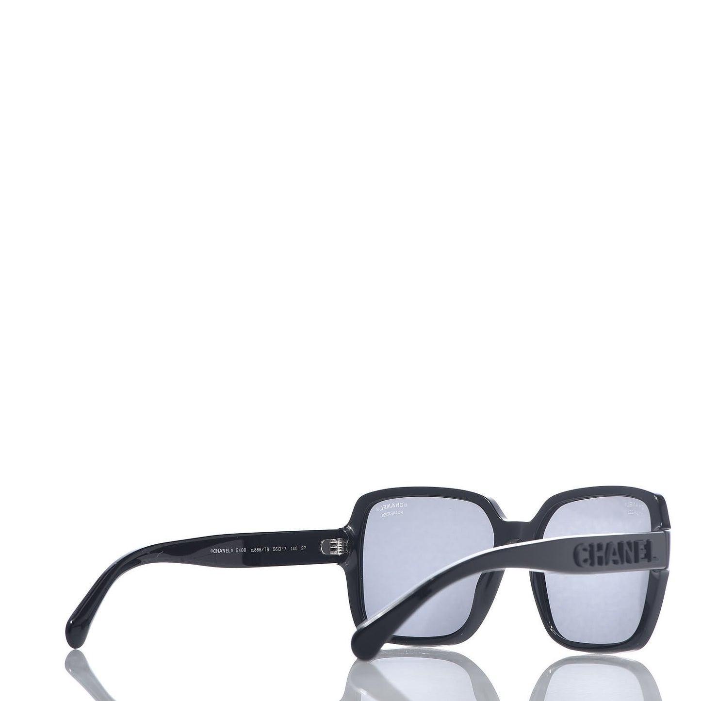 Acetate Polarized Square Sunglasses 5408 Black