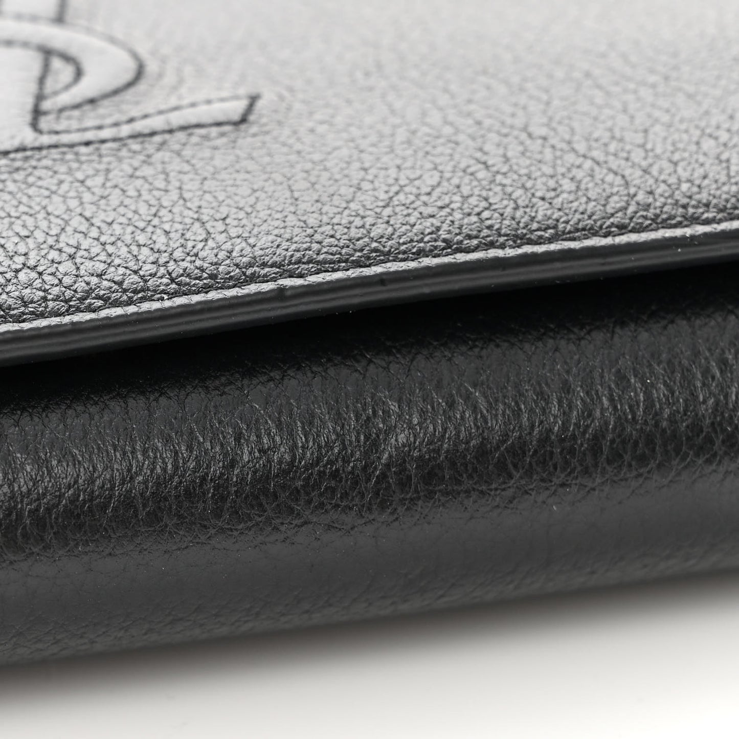 Calfskin Monogram Belle de Jour Chain Clutch Black