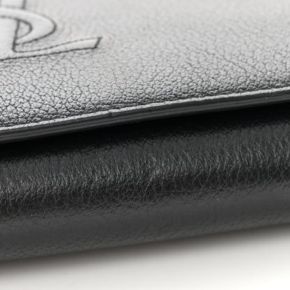 Saint Laurent Calfskin Monogram Belle de Jour Chain Clutch Black 11 of 13