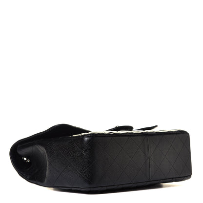 Chanel Caviar Quilted Jumbo Single Flap Black 3 of 5