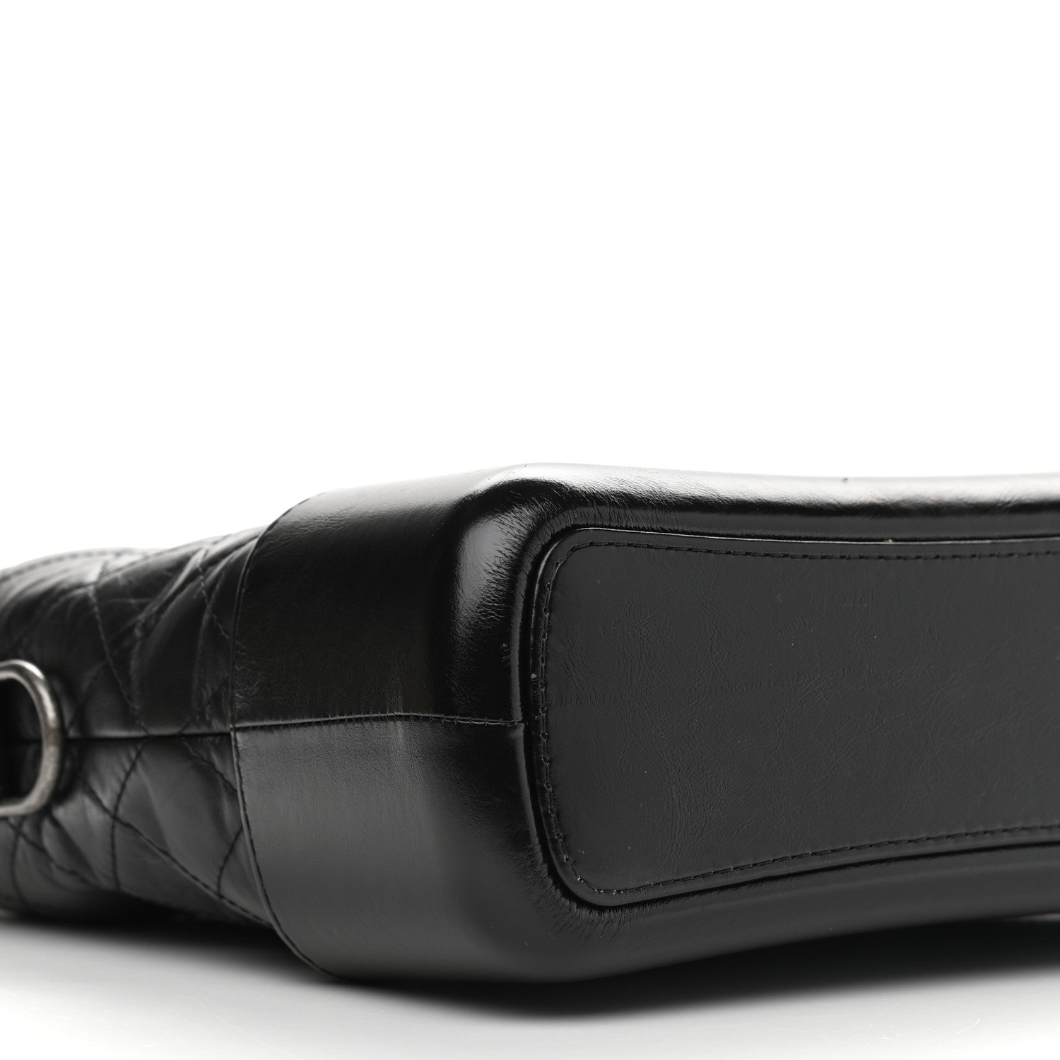 Chanel Aged Calfskin Quilted Medium Gabrielle Hobo Black 8 of 9