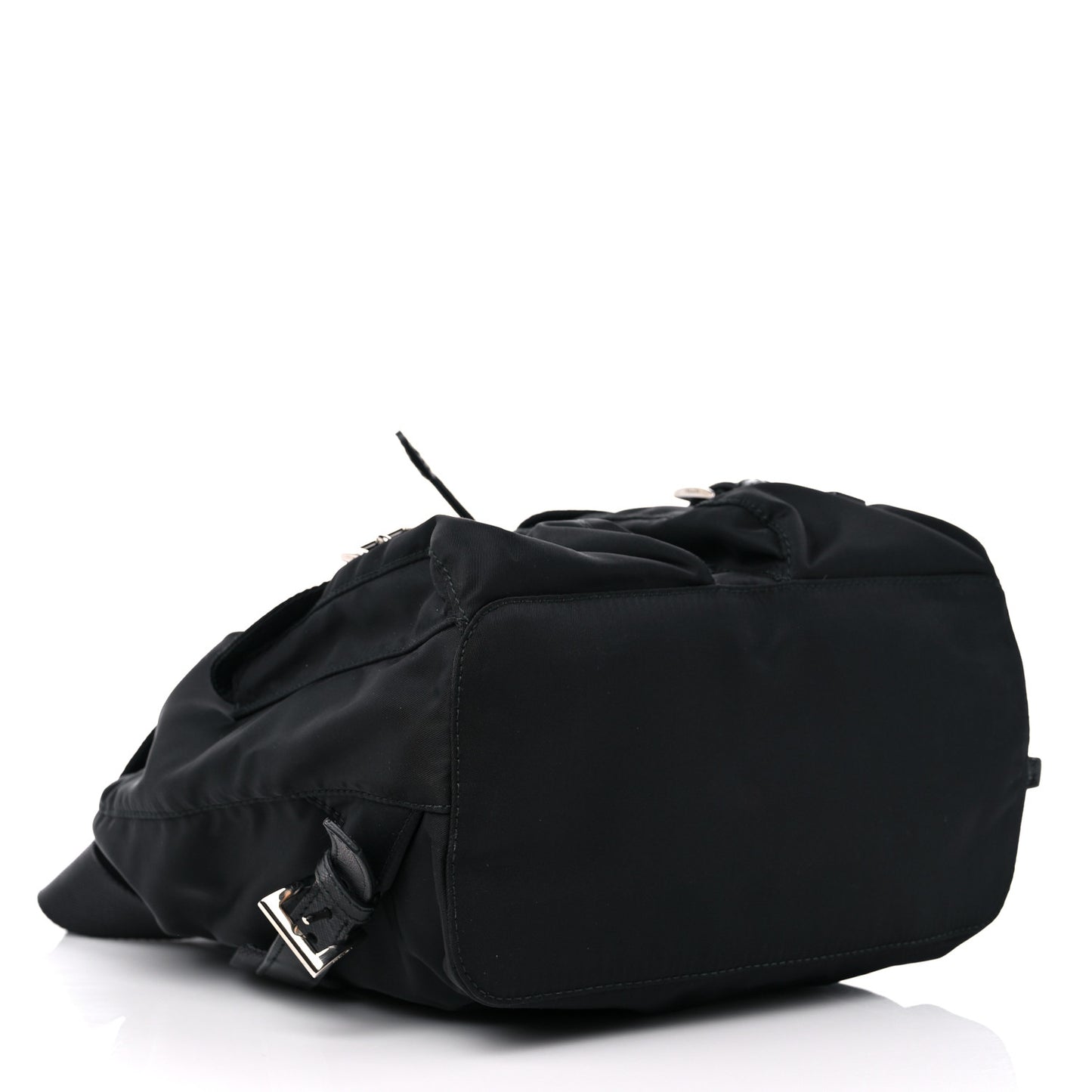 Tessuto Nylon Saffiano Small Backpack Black