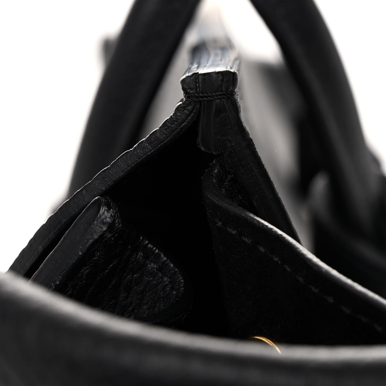 Celine Crisped Calfskin Medium Tie Knot Tote Black 11 of 11
