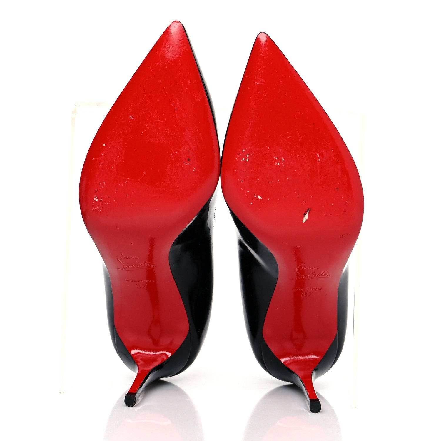 Christian Louboutin Patent Pigalle 85 Pumps 37 Black 5 of 9