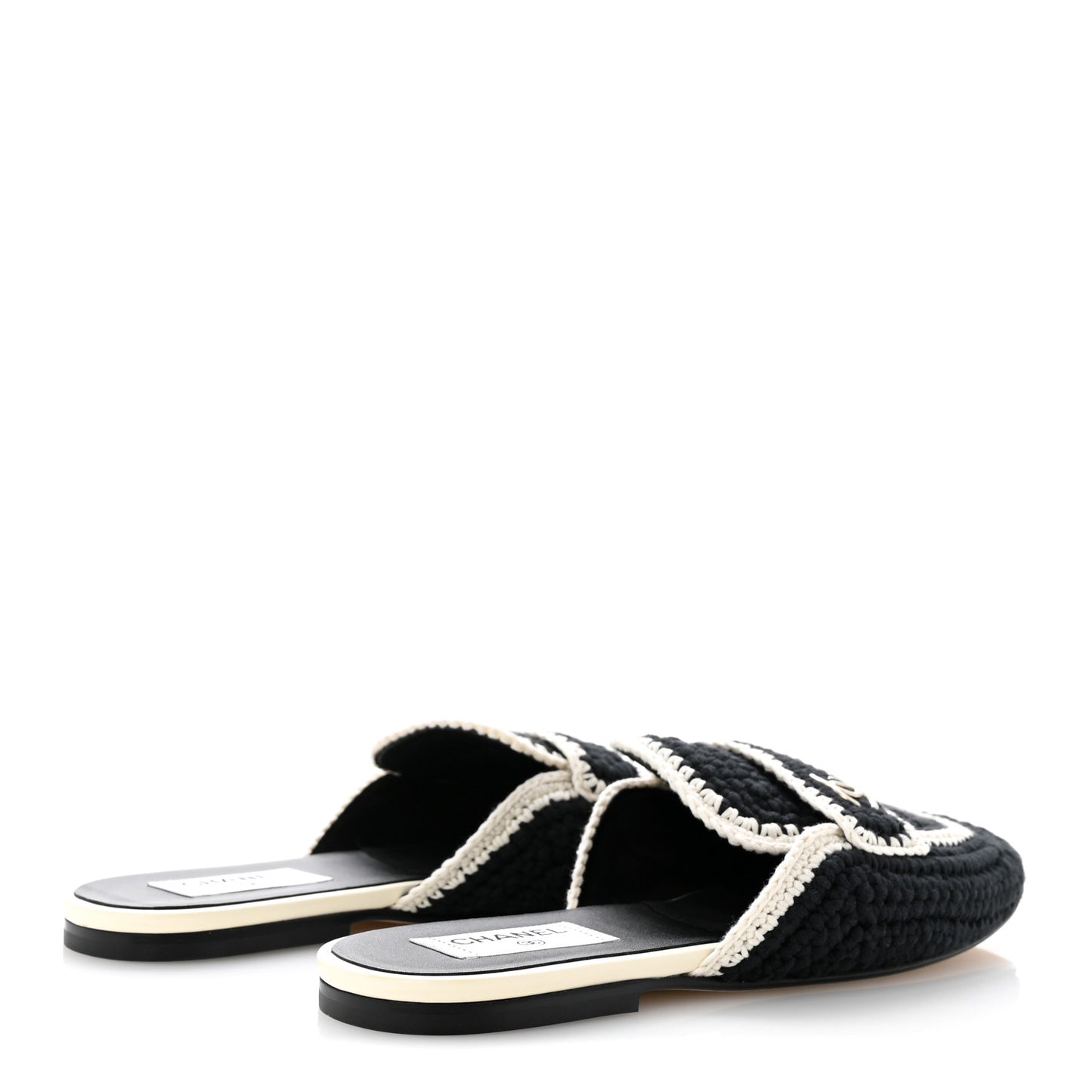 Crochet CC Mules 41 Black Ivory