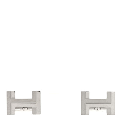 Hermes Palladium H Au Carre Cufflinks Silver 1 of 6