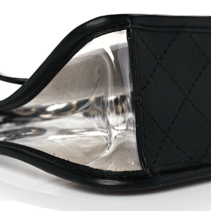 Chanel Lambskin PVC Medium Coco Sand Flap Black 8 of 9