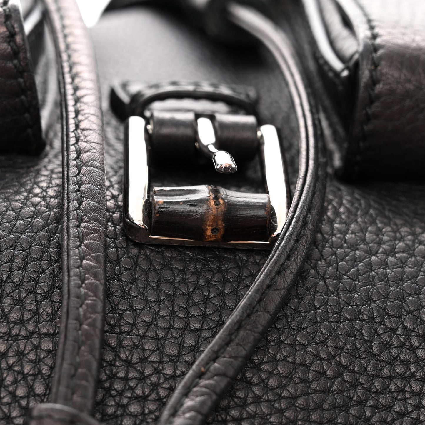 Cellarius Calfskin Medium Bamboo Backpack Black