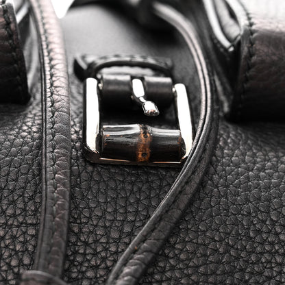 Gucci Cellarius Calfskin Medium Bamboo Backpack Black 11 of 12