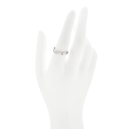 Cartier 18K White Gold 3.5mm LOVE Wedding Band Ring 57 8 2 of 5