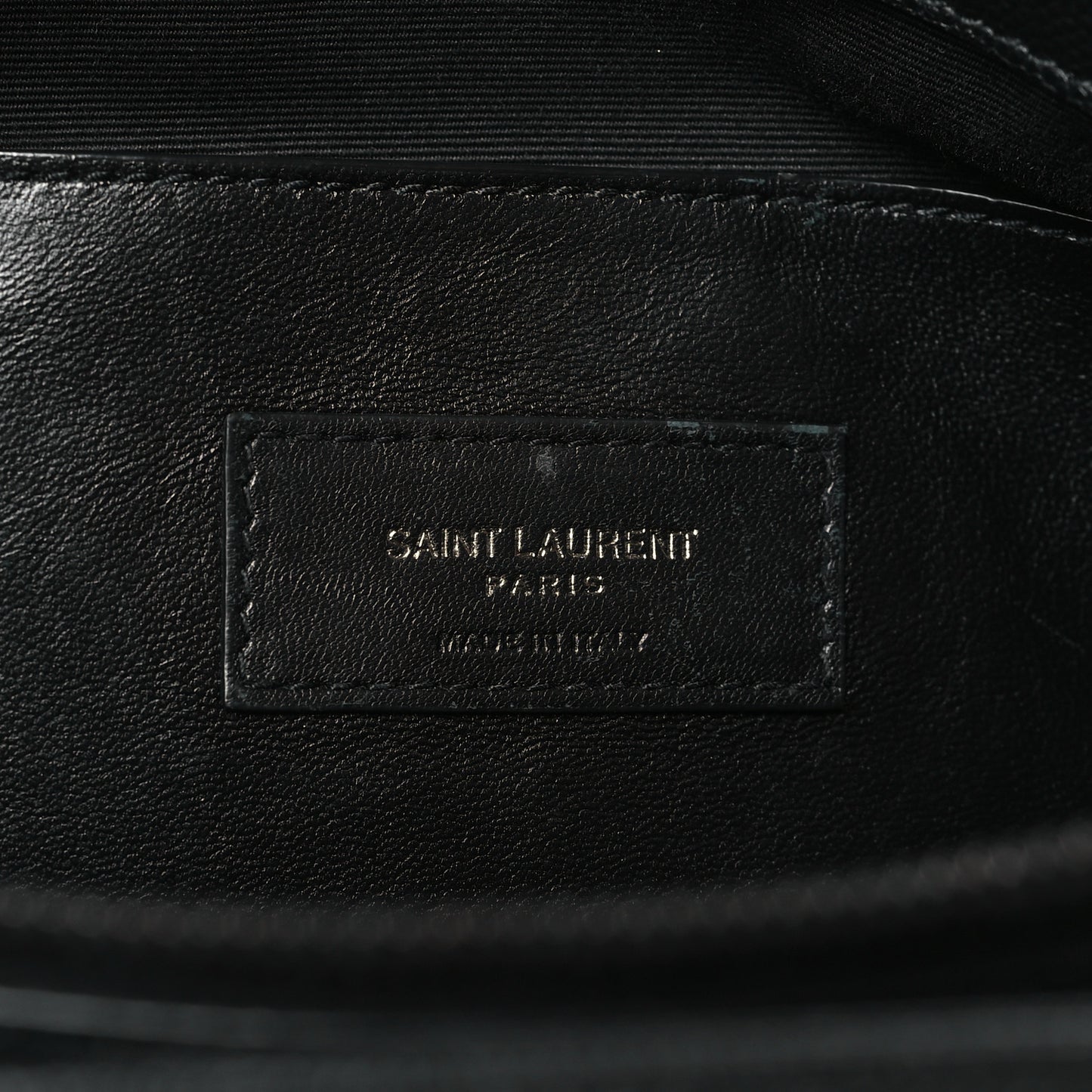 Grain De Poudre Medium West Hollywood Monogram Fold-Over Black