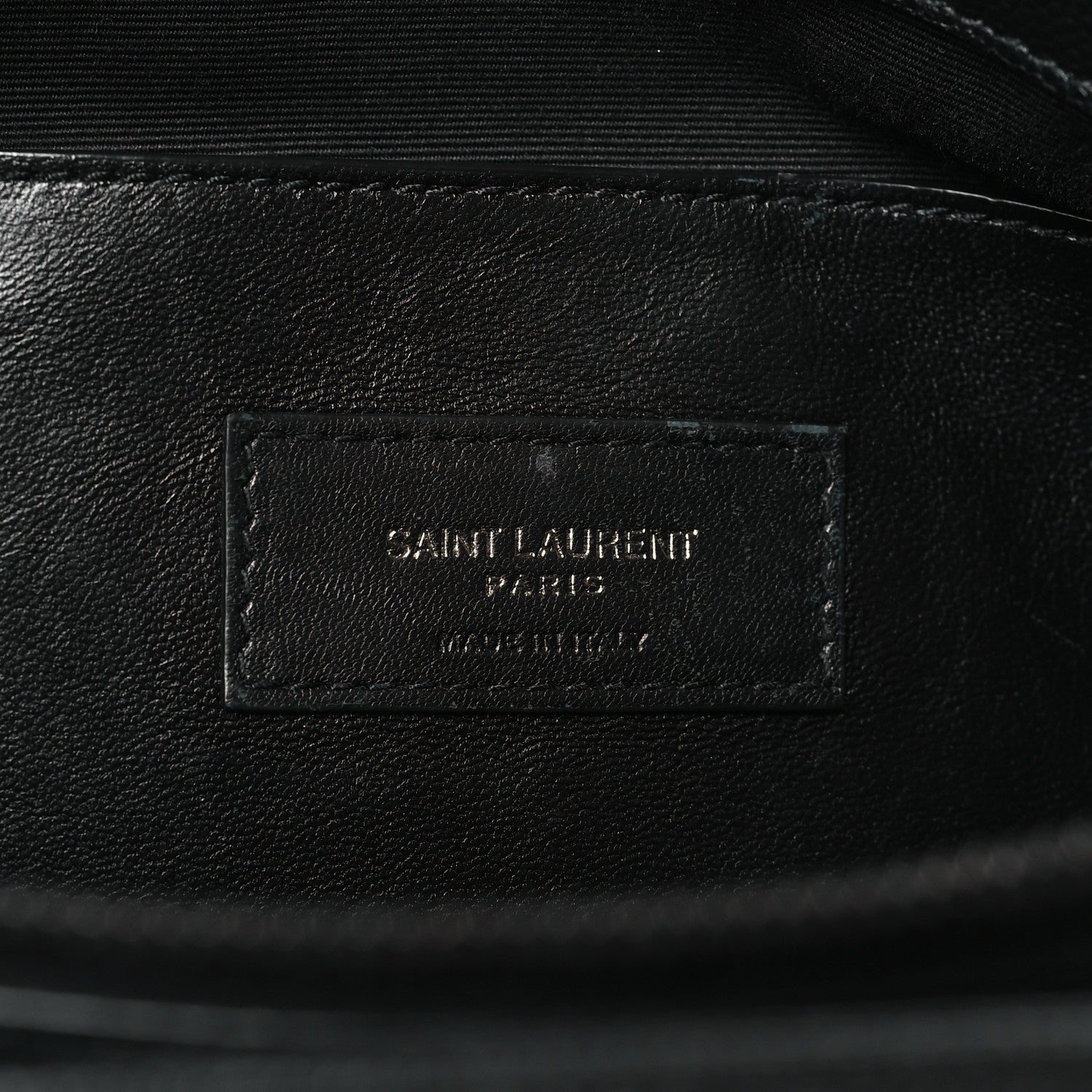 Saint Laurent Grain De Poudre Medium West Hollywood Monogram Fold-Over Black 6 of 11