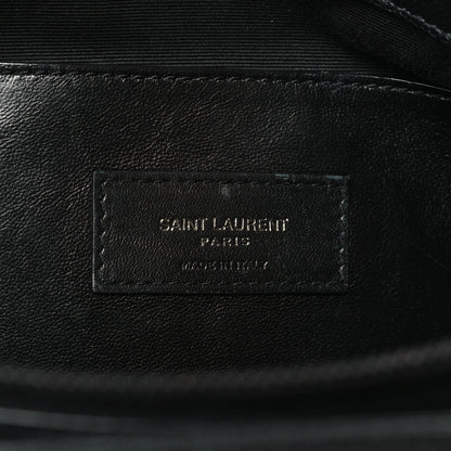 Saint Laurent Grain De Poudre Medium West Hollywood Monogram Fold-Over Black 6 of 11
