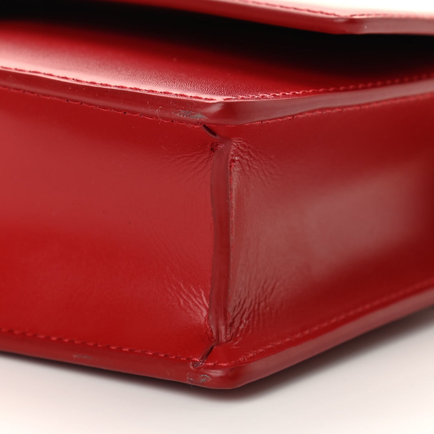 Box Calfskin Small 4G Chain Shoulder Bag Dark Red
