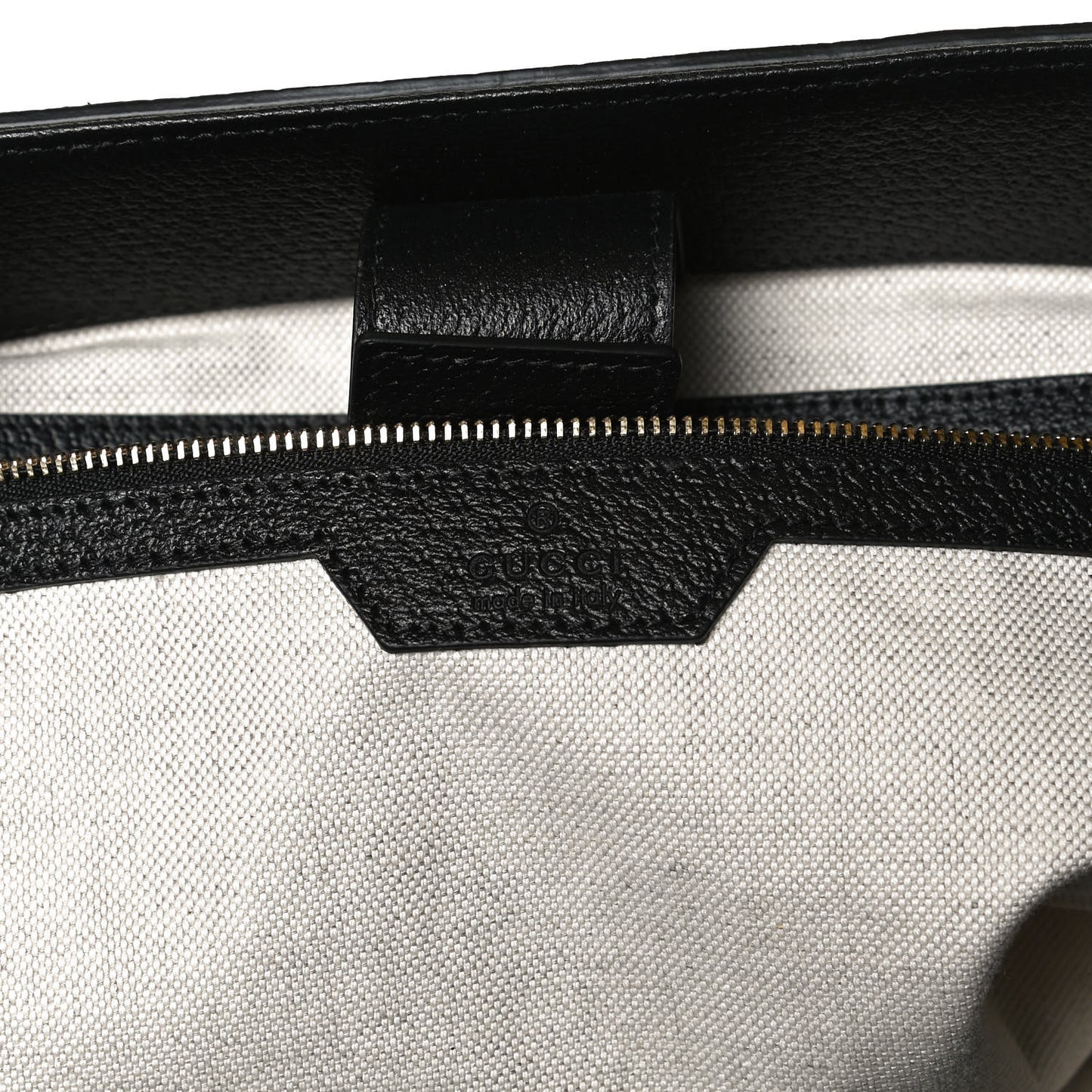 Jacquard Black Denim GG Monogram Medium Ophidia Shopping Tote Black Ivory