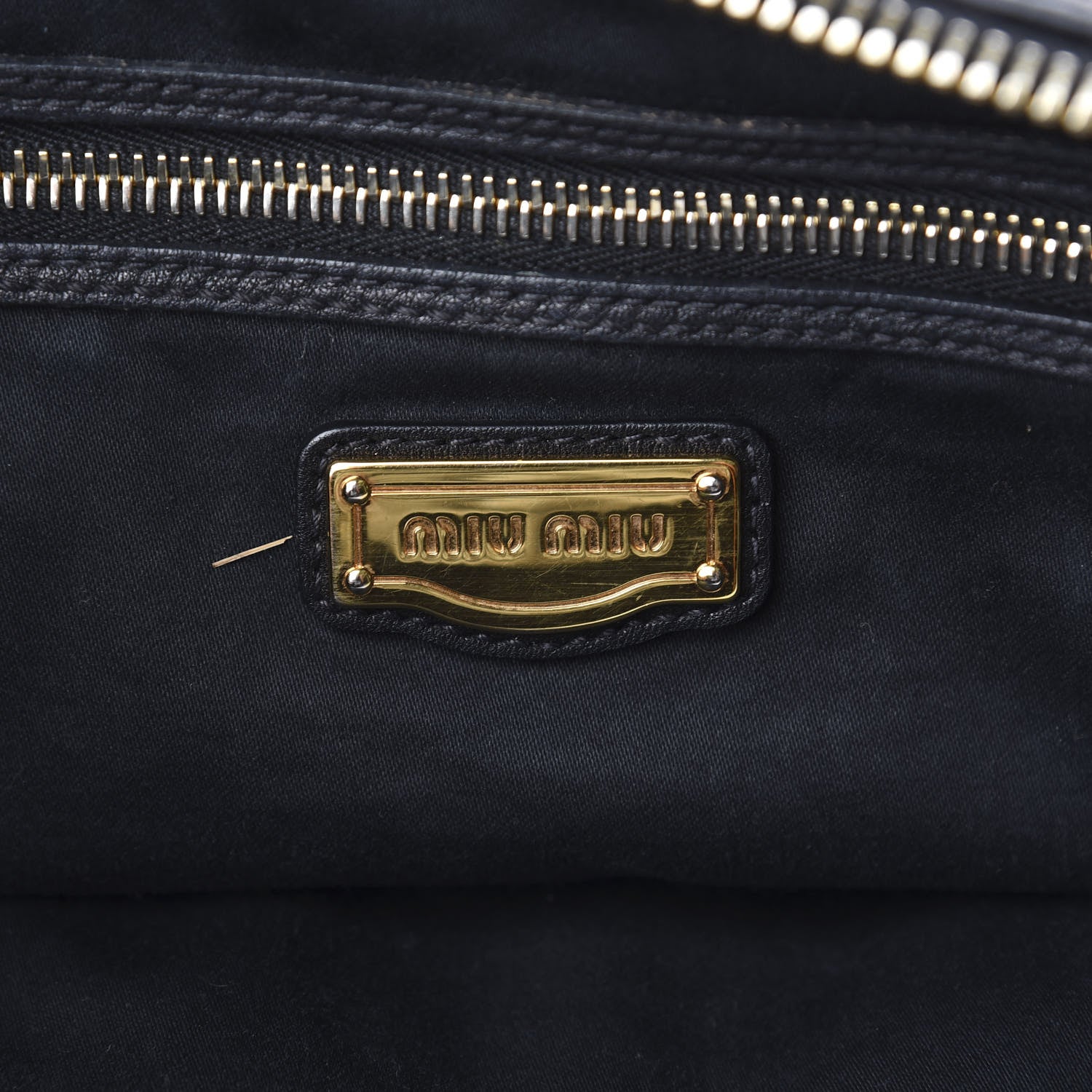 Miu Miu Vitello Daino Tote Black 7 of 14