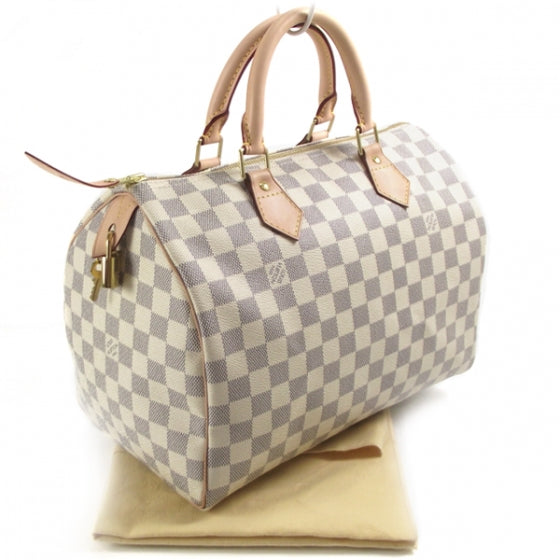 Louis Vuitton Damier Azur Speedy 30 3 of 9