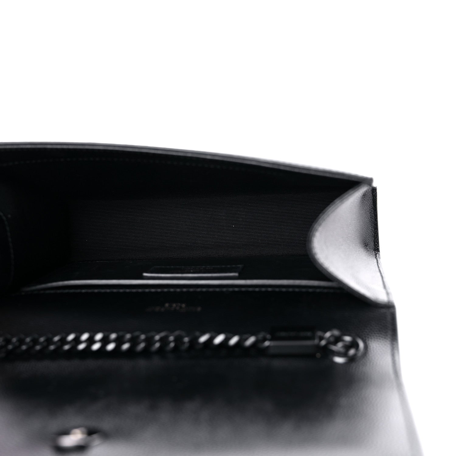 Saint Laurent Grain De Poudre Small Monogram Kate Satchel Black 5 of 11