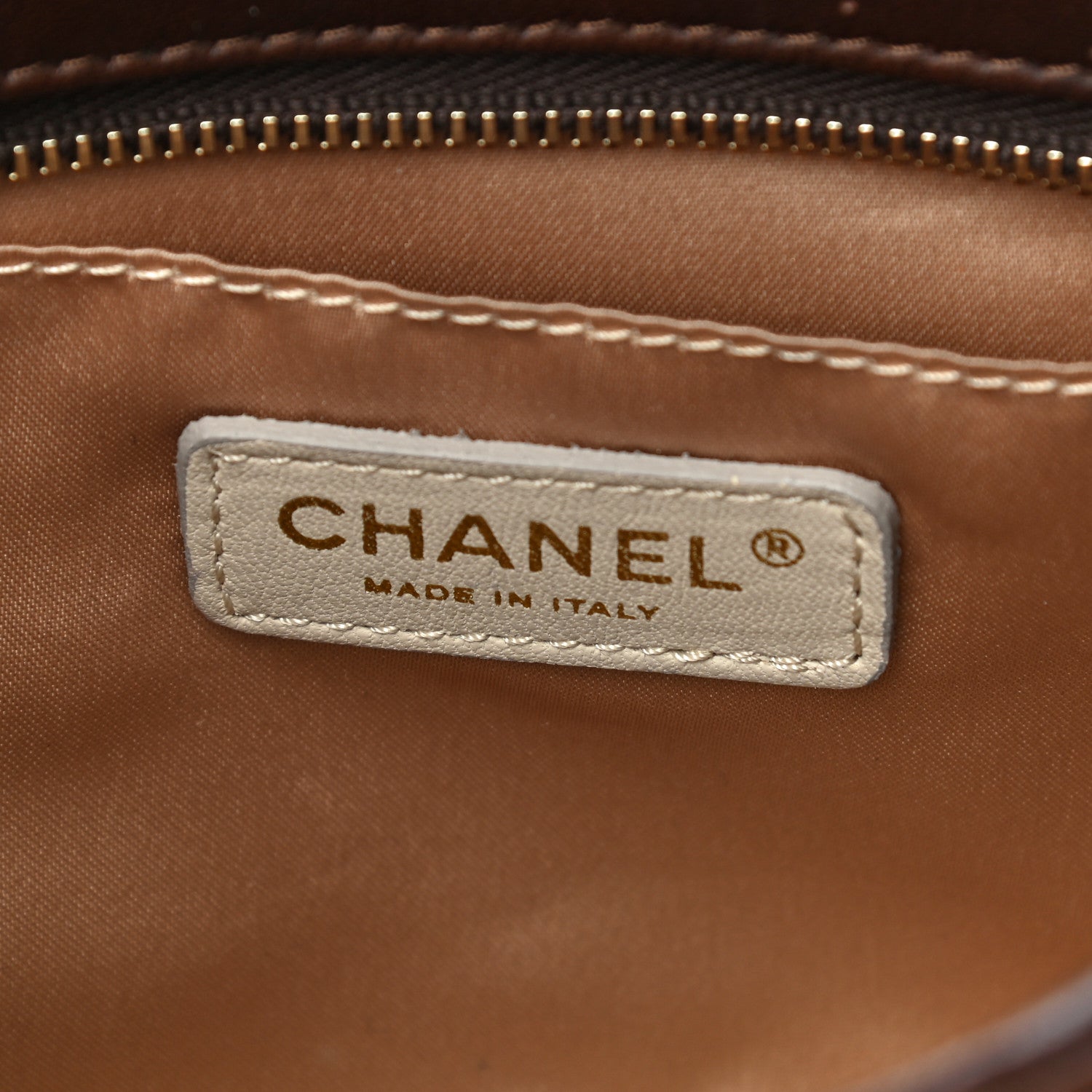 Chanel Lambskin Bubble Quilt Pochette Brown 6 of 16