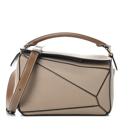 Loewe Grained Calfskin Small Puzzle Bag Sand Mink 1 of 10