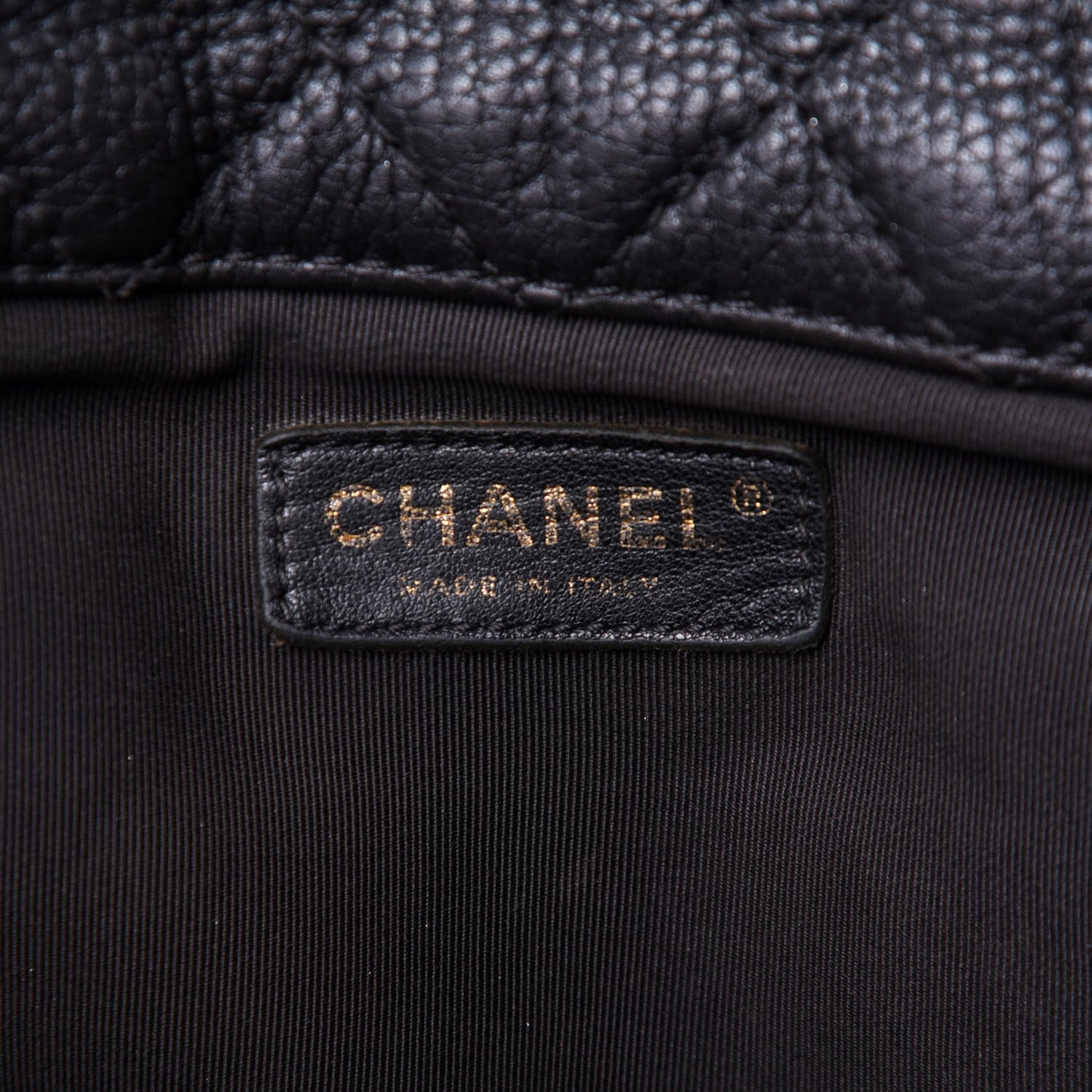 Calfskin Quilted XXL Travel Flap Bag Black