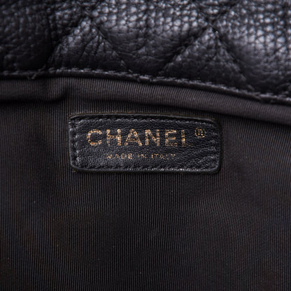 Chanel Calfskin Quilted XXL Travel Flap Bag Black 6 of 12
