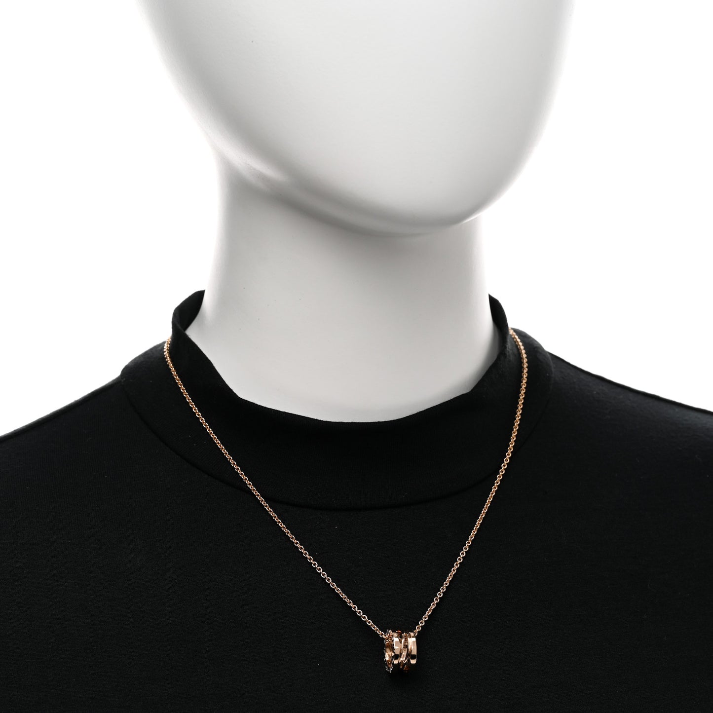 18K Rose Gold B.Zero1 Open Legends Pendant Necklace
