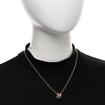 Bulgari 18K Rose Gold B.Zero1 Open Legends Pendant Necklace 2 of 4
