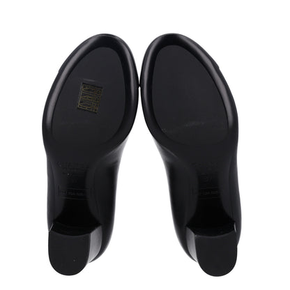 Chanel Lambskin Cap Toe CC Uniform Pumps 37 Black 7 of 9