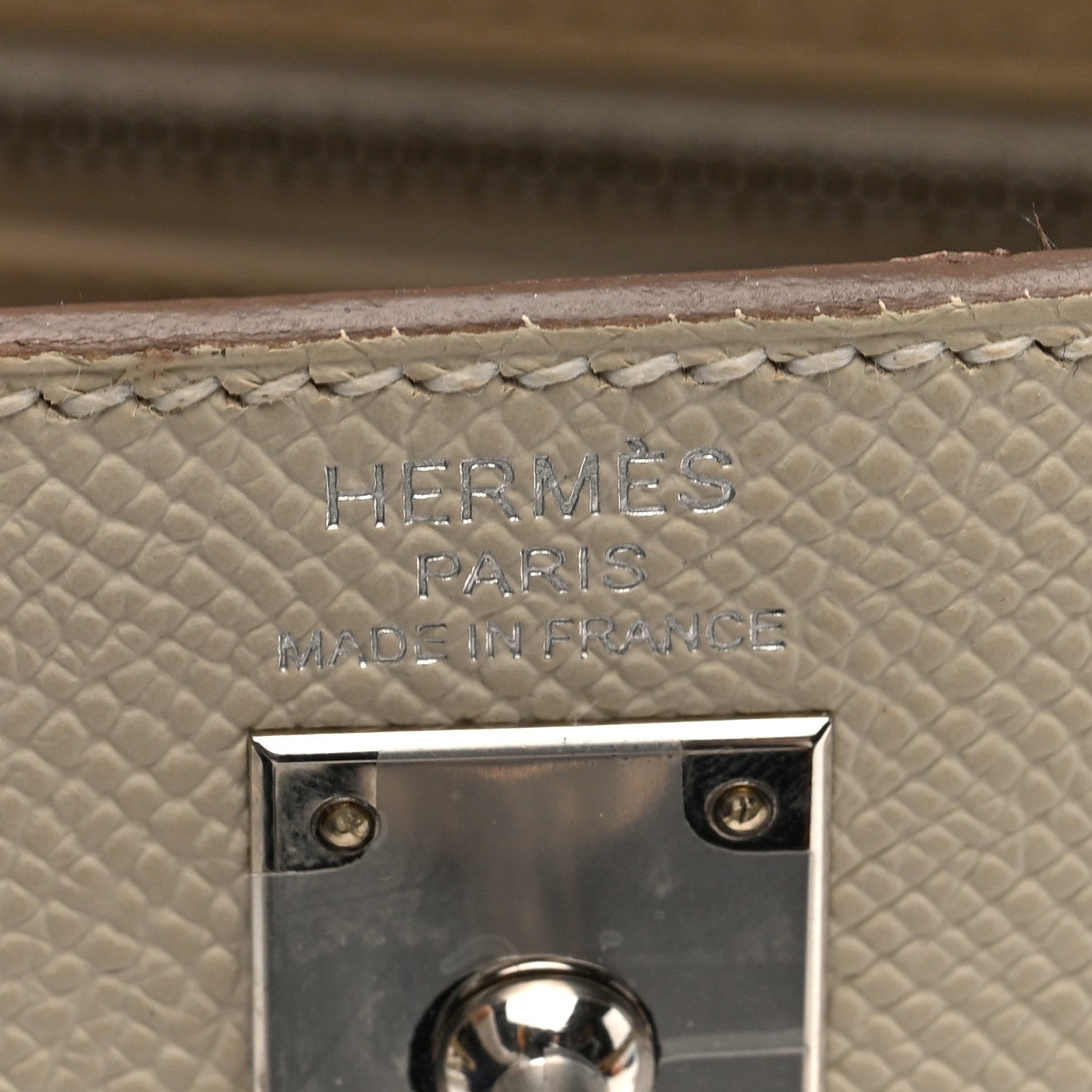 Hermes Epsom Kelly Sellier 25 Craie 6 of 10